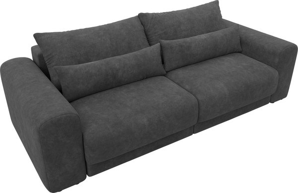 Изображение товара Диван Лига Диванов Лига-056 НПБ / 129131 (велюр Brut 16 темно-серый)