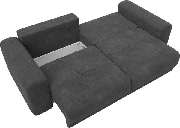 Изображение товара Диван Лига Диванов Лига-056 НПБ / 129131 (велюр Brut 16 темно-серый)