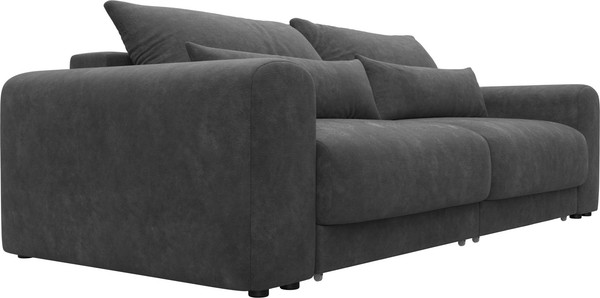 Изображение товара Диван Лига Диванов Лига-056 НПБ / 129131 (велюр Brut 16 темно-серый)