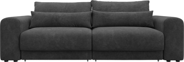 Изображение товара Диван Лига Диванов Лига-056 НПБ / 129131 (велюр Brut 16 темно-серый)