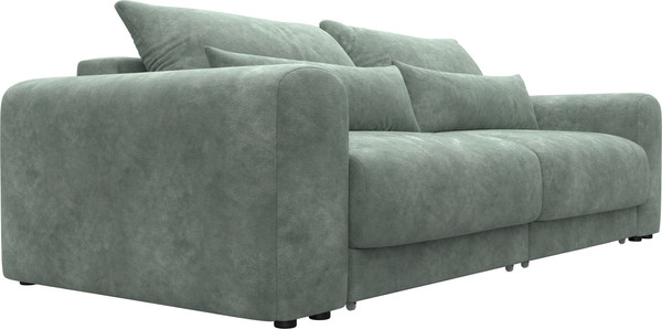 Изображение товара Диван Лига Диванов Лига-056 НПБ / 129132 (велюр Brut 08 зеленый)