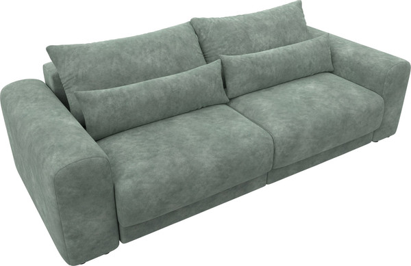 Изображение товара Диван Лига Диванов Лига-056 НПБ / 129132 (велюр Brut 08 зеленый)