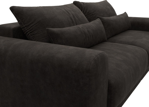 Изображение товара Диван Лига Диванов Лига-056 НПБ / 129134 (велюр Brut 17 коричневый)