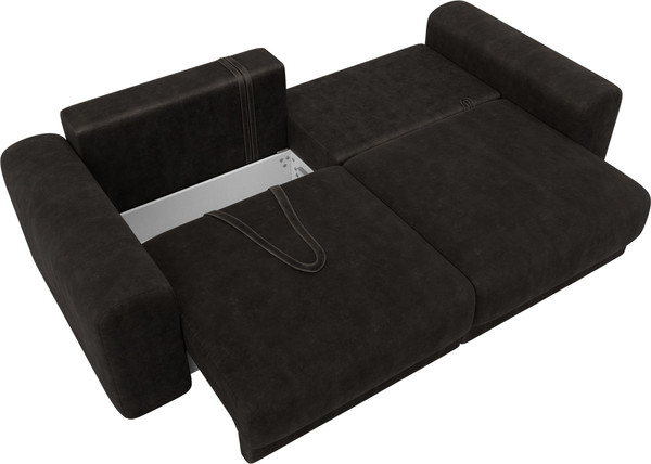 Изображение товара Диван Лига Диванов Лига-056 НПБ / 129134 (велюр Brut 17 коричневый)