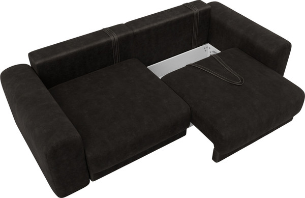 Изображение товара Диван Лига Диванов Лига-056 НПБ / 129134 (велюр Brut 17 коричневый)