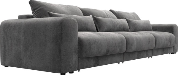 Изображение товара Диван Лига Диванов Лига-056 НПБ Лонг / 129138 (велюр Tower 10 серый)