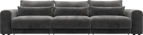 Изображение товара Диван Лига Диванов Лига-056 НПБ Лонг / 129138 (велюр Tower 10 серый)