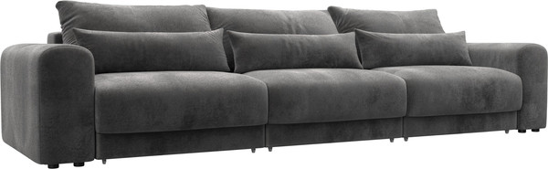 Изображение товара Диван Лига Диванов Лига-056 НПБ Лонг / 129138 (велюр Tower 10 серый)
