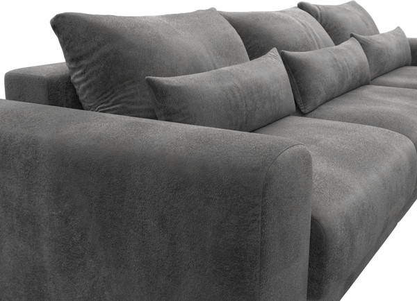 Изображение товара Диван Лига Диванов Лига-056 НПБ Лонг / 129138 (велюр Tower 10 серый)