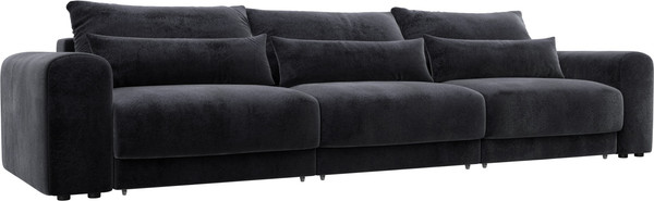Изображение товара Диван Лига Диванов Лига-056 НПБ Лонг / 129139 (велюр Tower 11 темно-серый)