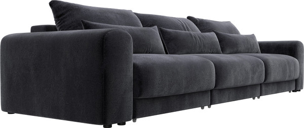 Изображение товара Диван Лига Диванов Лига-056 НПБ Лонг / 129139 (велюр Tower 11 темно-серый)