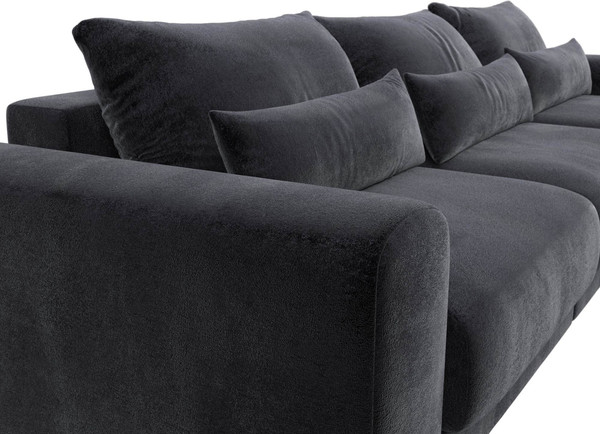 Изображение товара Диван Лига Диванов Лига-056 НПБ Лонг / 129139 (велюр Tower 11 темно-серый)