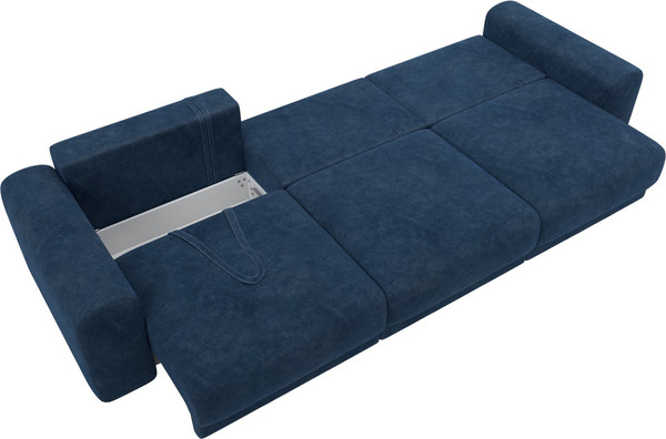 Изображение товара Диван Лига Диванов Лига-056 НПБ Лонг / 129147 (велюр Brut 11 синий)