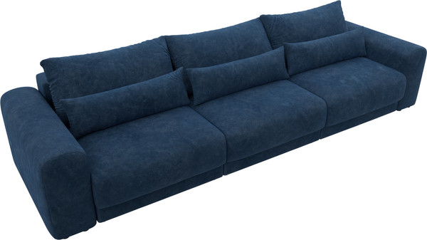 Изображение товара Диван Лига Диванов Лига-056 НПБ Лонг / 129147 (велюр Brut 11 синий)