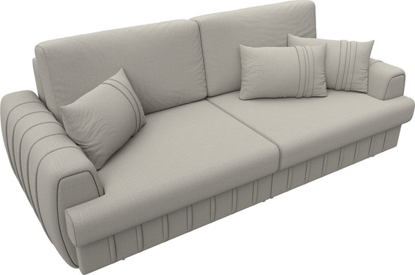 Изображение товара Диван Лига Диванов Лига-057 НПБ / 129205 (рогожка Амур 02 бежевый)