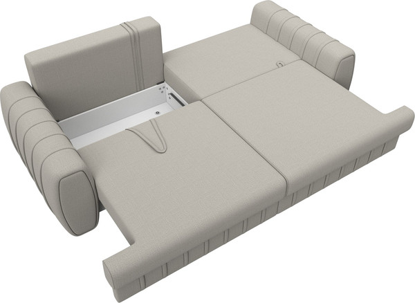 Изображение товара Диван Лига Диванов Лига-057 НПБ / 129205 (рогожка Амур 02 бежевый)