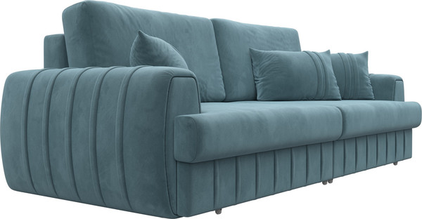 Изображение товара Диван Лига Диванов Лига-057 НПБ / 129211 (велюр Seven 113 бирюзовый)