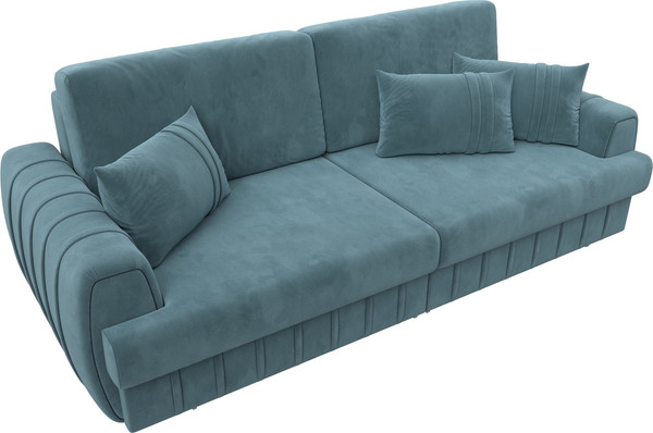 Изображение товара Диван Лига Диванов Лига-057 НПБ / 129211 (велюр Seven 113 бирюзовый)