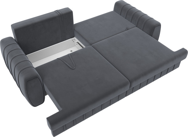 Изображение товара Диван Лига Диванов Лига-057 НПБ / 129213 (велюр Seven 17 серый)