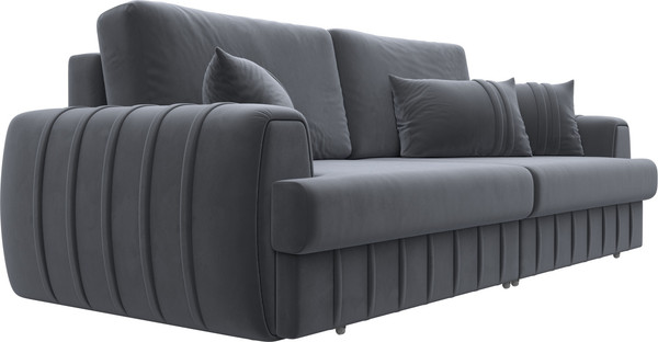 Изображение товара Диван Лига Диванов Лига-057 НПБ / 129213 (велюр Seven 17 серый)