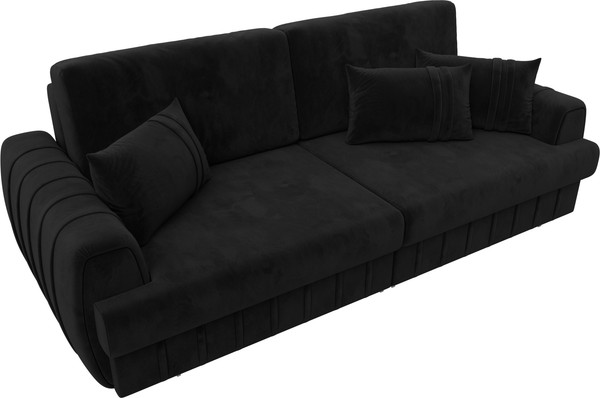 Изображение товара Диван Лига Диванов Лига-057 НПБ / 129215 (велюр Seven 35 черный)