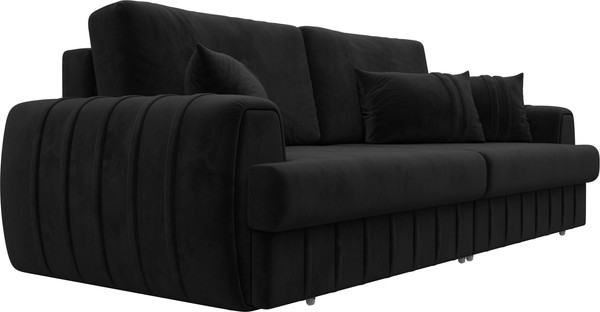 Изображение товара Диван Лига Диванов Лига-057 НПБ / 129215 (велюр Seven 35 черный)