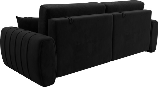 Изображение товара Диван Лига Диванов Лига-057 НПБ / 129215 (велюр Seven 35 черный)