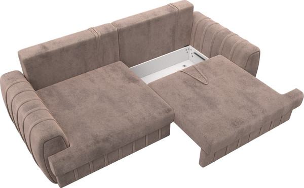 Изображение товара Диван Лига Диванов Лига-057 НПБ / 129217 (велюр Tower 05 бежевый)