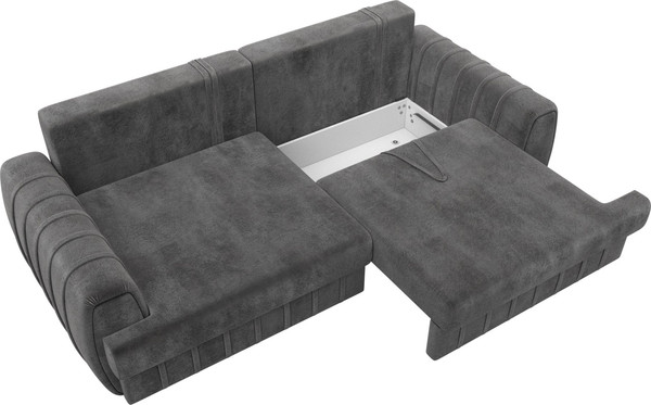 Изображение товара Диван Лига Диванов Лига-057 НПБ / 129219 (велюр Tower 10 серый)