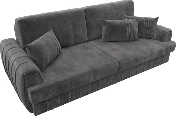 Изображение товара Диван Лига Диванов Лига-057 НПБ / 129219 (велюр Tower 10 серый)