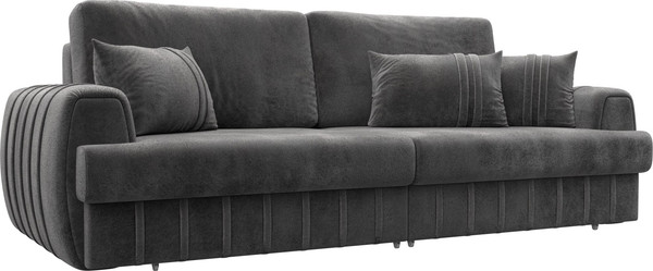 Изображение товара Диван Лига Диванов Лига-057 НПБ / 129219 (велюр Tower 10 серый)