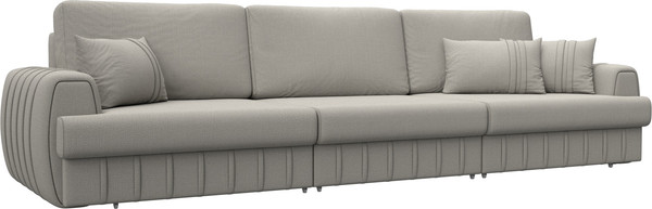 Изображение товара Диван Лига Диванов Лига-057 НПБ Лонг / 129234 (рогожка Амур 02 бежевый)