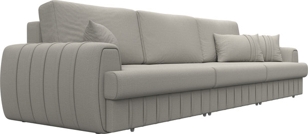 Изображение товара Диван Лига Диванов Лига-057 НПБ Лонг / 129234 (рогожка Амур 02 бежевый)