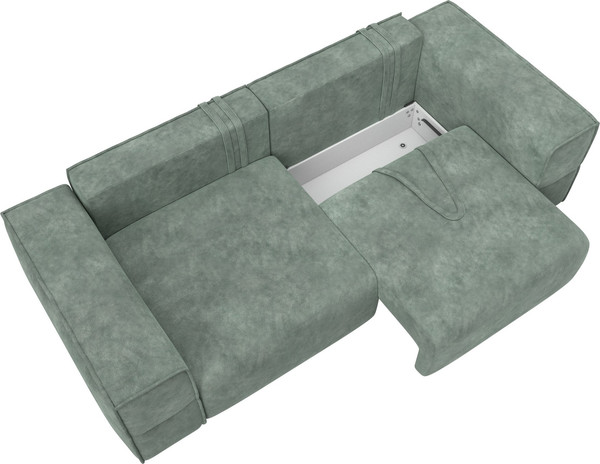 Изображение товара Диван Лига Диванов Лига-058 НПБ / 129390 (велюр Brut 08 зеленый)