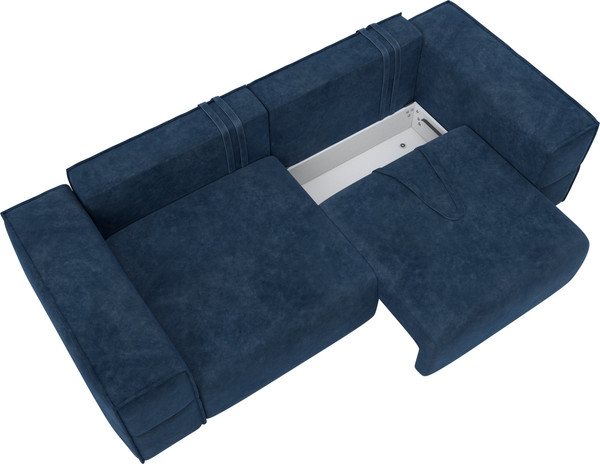 Изображение товара Диван Лига Диванов Лига-058 НПБ / 129391 (велюр Brut 11 синий)