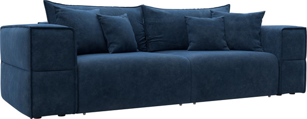 Изображение товара Диван Лига Диванов Лига-058 НПБ / 129391 (велюр Brut 11 синий)
