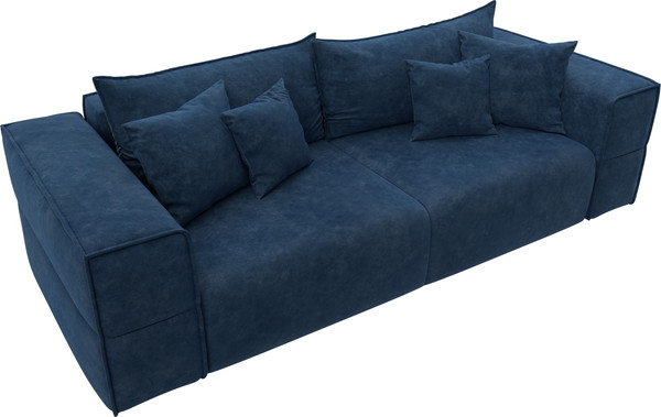 Изображение товара Диван Лига Диванов Лига-058 НПБ / 129391 (велюр Brut 11 синий)