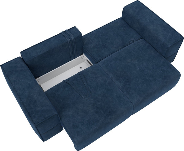 Изображение товара Диван Лига Диванов Лига-058 НПБ / 129391 (велюр Brut 11 синий)
