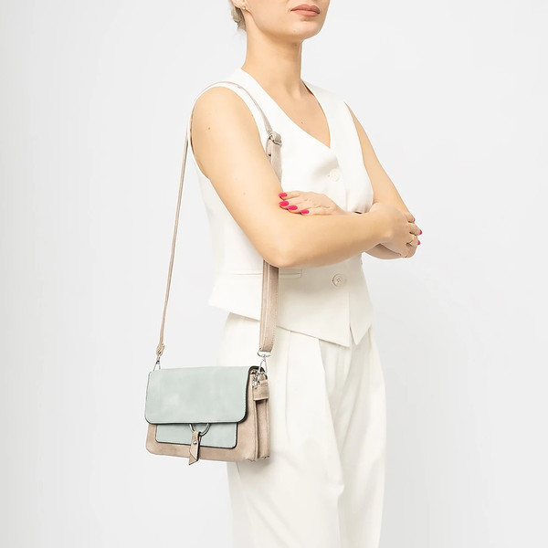 Изображение товара Сумка Passo Avanti 855-3332-LCB (кофейный/голубой)