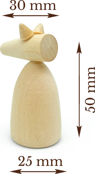 Изображение товара Набор заготовок для творчества Брестская Фабрика Сувениров Деревянные фигурки конь / kt_blank_x10 (10шт)