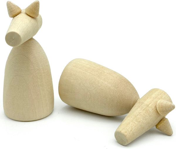 Изображение товара Набор заготовок для творчества Брестская Фабрика Сувениров Деревянные фигурки конь / kt_blank_x10 (10шт)