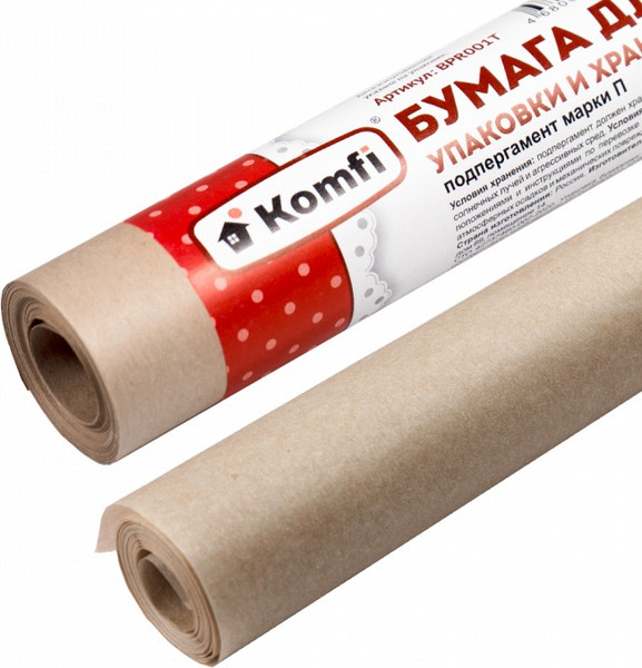 Изображение товара Бумага для выпечки Komfi бурая BPR001T (8м)