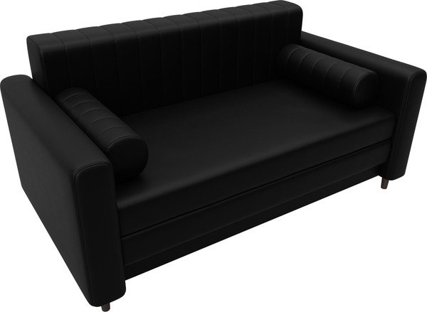 Изображение товара Диван Лига Диванов Лига-070 / 129751 (экокожа Grifon 18 черный)