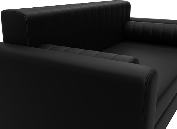 Изображение товара Диван Лига Диванов Лига-070 / 129751 (экокожа Grifon 18 черный)