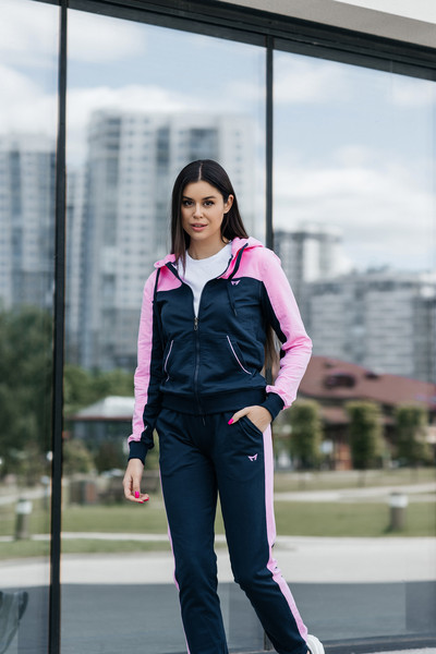 Изображение товара Спортивный костюм Isee FN-55720 (р.44, синий/розовый)