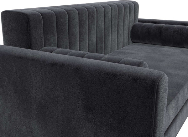 Изображение товара Диван Лига Диванов Лига-070 / 129757 (велюр Tower 11 темно-серый)