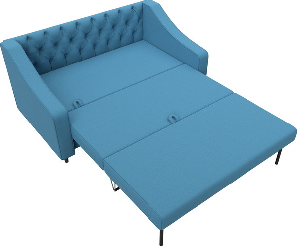 Изображение товара Диван Лига Диванов Лига-071 / 129653 (рогожка Амур 10 голубой)