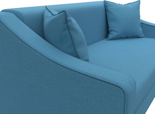 Изображение товара Диван Лига Диванов Лига-071 / 129653 (рогожка Амур 10 голубой)