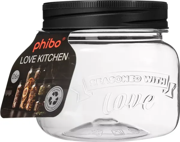 Изображение товара Емкость для хранения Phibo Love Kitchen / 440300113 (черный)