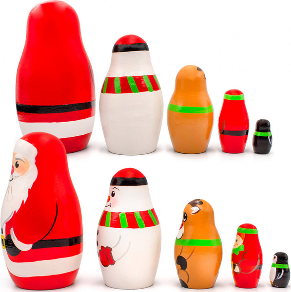 Изображение товара Матрешка сувенирная Брестская Фабрика Сувениров Рождественские матрешки / 5320